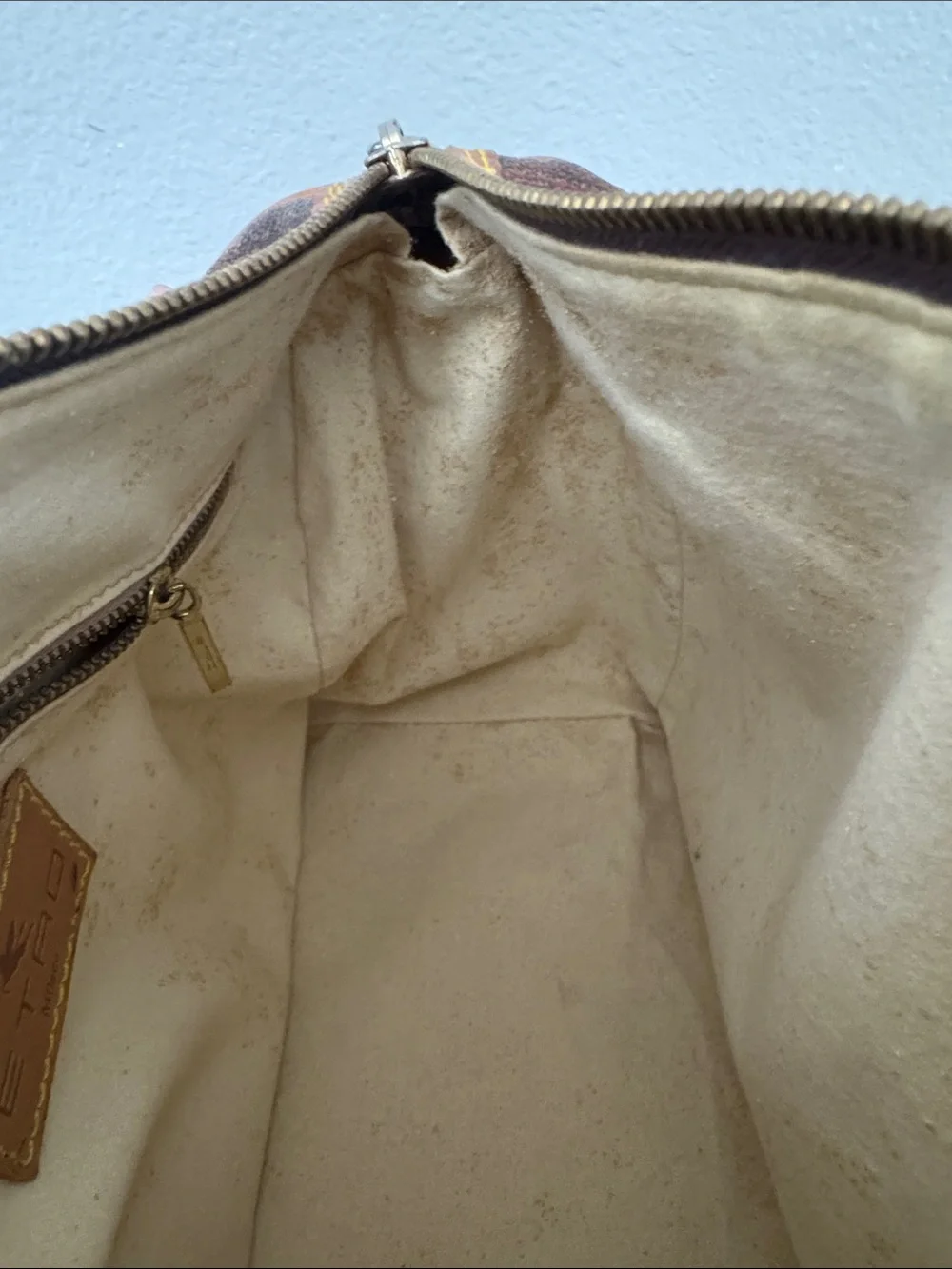 Etro Milano Classic Paisley Satchel with Tan Leather Handles